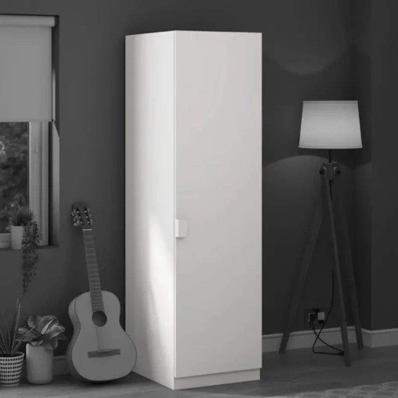 1 Door MDF Opulent Wardrobe in White
