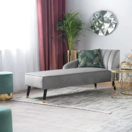 Anne Velvet Chaise Lounge