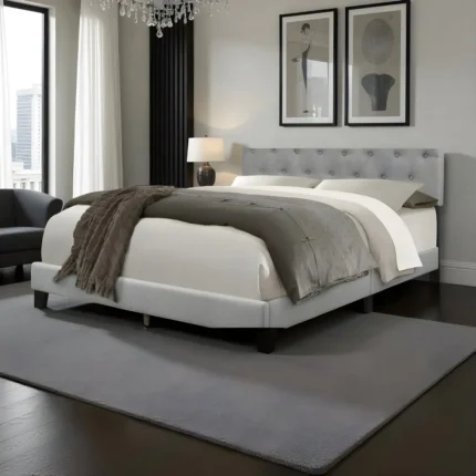 Gargan Elegant Upholstered Panel Bed