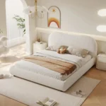 Modern Boucle Bed Frame