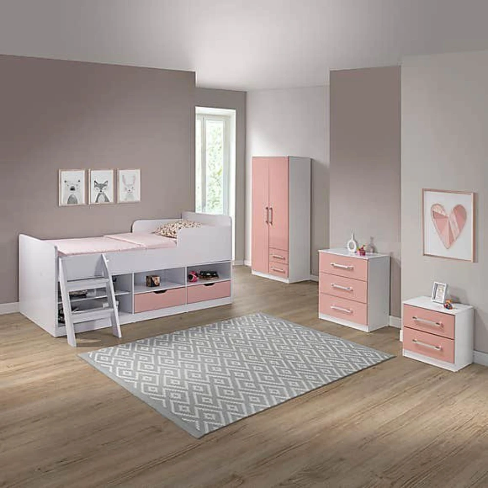 Premium Pink Bedroom Set Premium Pink Bedroom Set