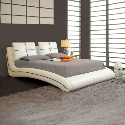 Upholstered Luxurious Curved Bed Frame