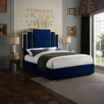 Velvet Upholstered Bed Frame