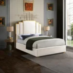 Velvet Upholstered Bed Frame