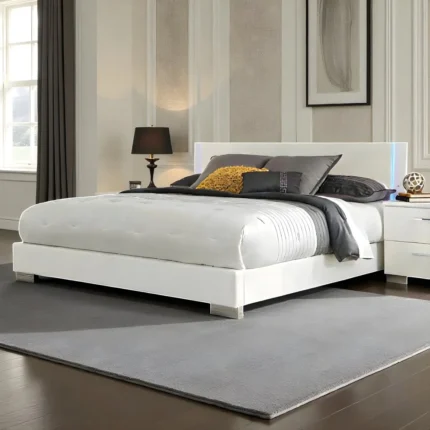 White Luxurious Color Bed
