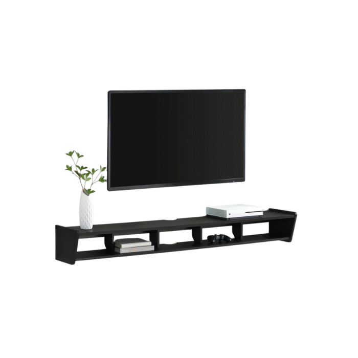 Sleek Floating TV Wall Shelf with Open Storage – Modern Wall-Mounted Stand