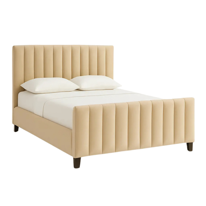 Velora Luxe Channel-Tufted Bed Frame
