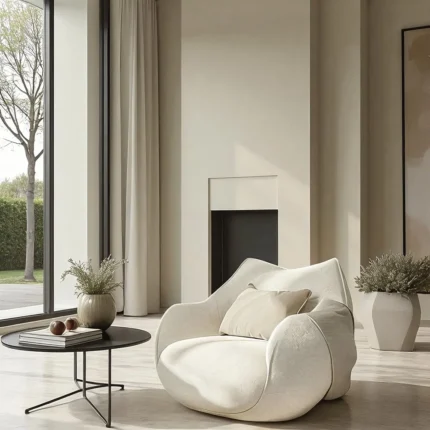 Cocoon Comfort Bouclé Armchair