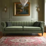 Emerald Grace Upholstered Sofa