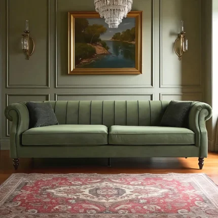 Emerald Grace Upholstered Sofa