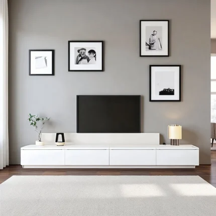 LuxeLiving Modern Minimalist TV Console Set