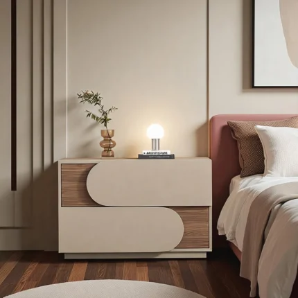 Svelte Two-Drawer Nightstand