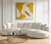 Aurora Curve Modern White Bouclé Sectional Sofa
