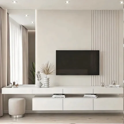 Blanc Serene Floating TV Console