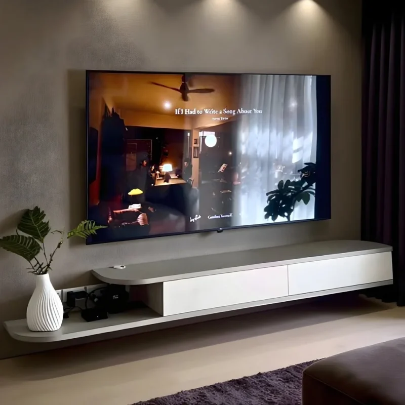 Echo Gray Floating TV Console