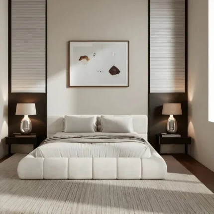 Serene Whisper Upholstered Platform Bed