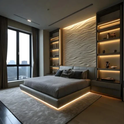 Aether Lumina Upholstered Platform Bed