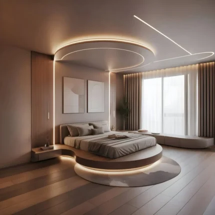 Aura Curve Organic Bedroom Set