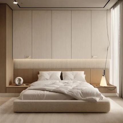 Aura Slat Minimalist Platform Bed Ensemble