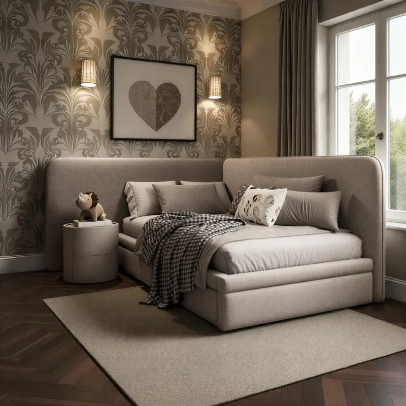 Cozy Gray Tufted Daybed