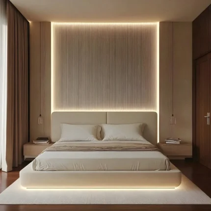 Eclat Ridge Upholstered Platform Bed