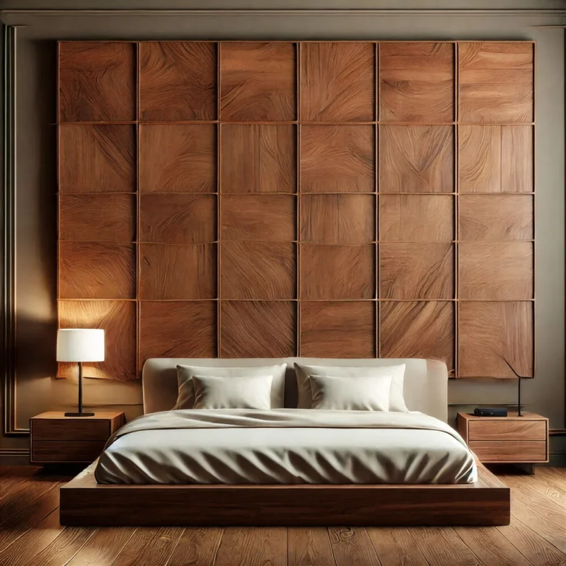 Eleva Grid Modern Panel Bed Ensemble