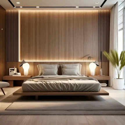 Lumina Haven Modern Platform Bed Set