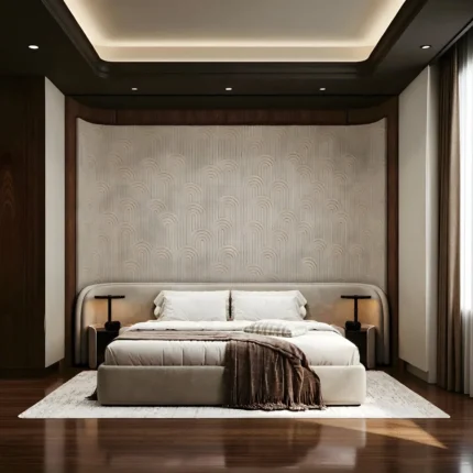 Lunara Arch Upholstered Platform Bed