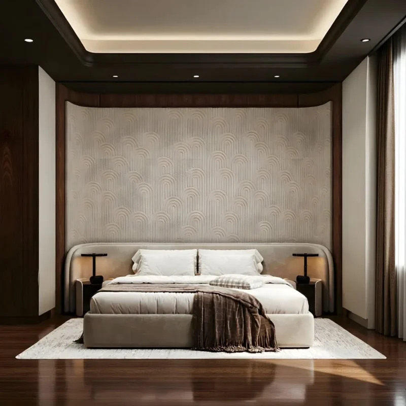 Lunara Arch Upholstered Platform Bed
