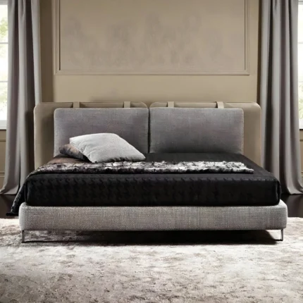 Velvet Strap Modern Bed Retreat
