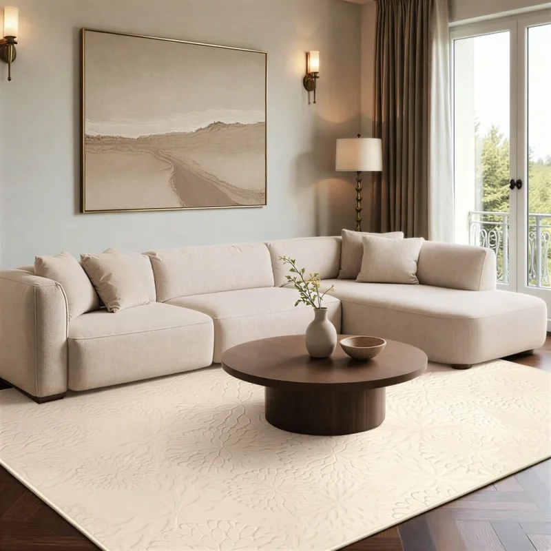 Beige Modular Corner Sofa