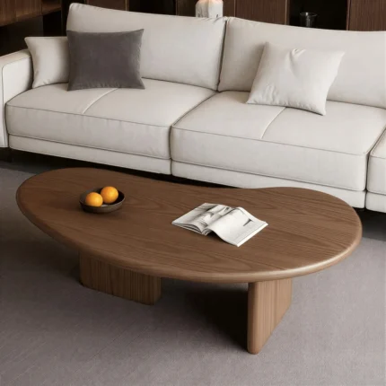 Curved Minimalist Coffee Table