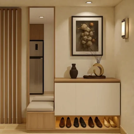 Genkan Harmony Entry Bench & Shoe Cabinet