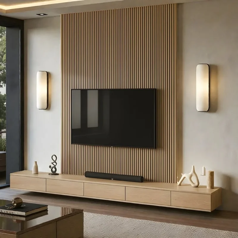 Lumina Slat Media Wall