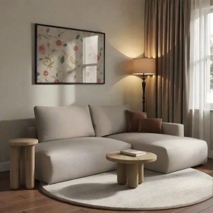 Lune Bouclé Chaise Sectional