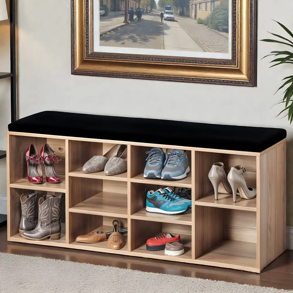 Nordhaven Velvet Cube Shoe Bench Nordhaven Velvet Cube Shoe Bench