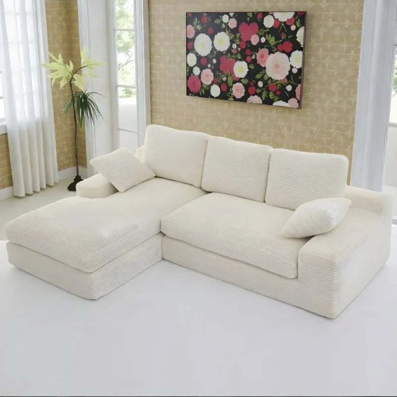 Plush Corduroy Cloud Sectional