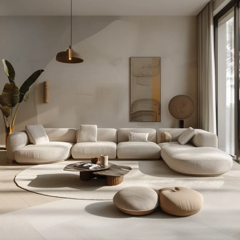 AuraCloud Bouclé Modular Sectional