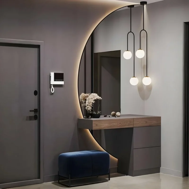 Luxury Arched LED Vanity Dressing Table Set