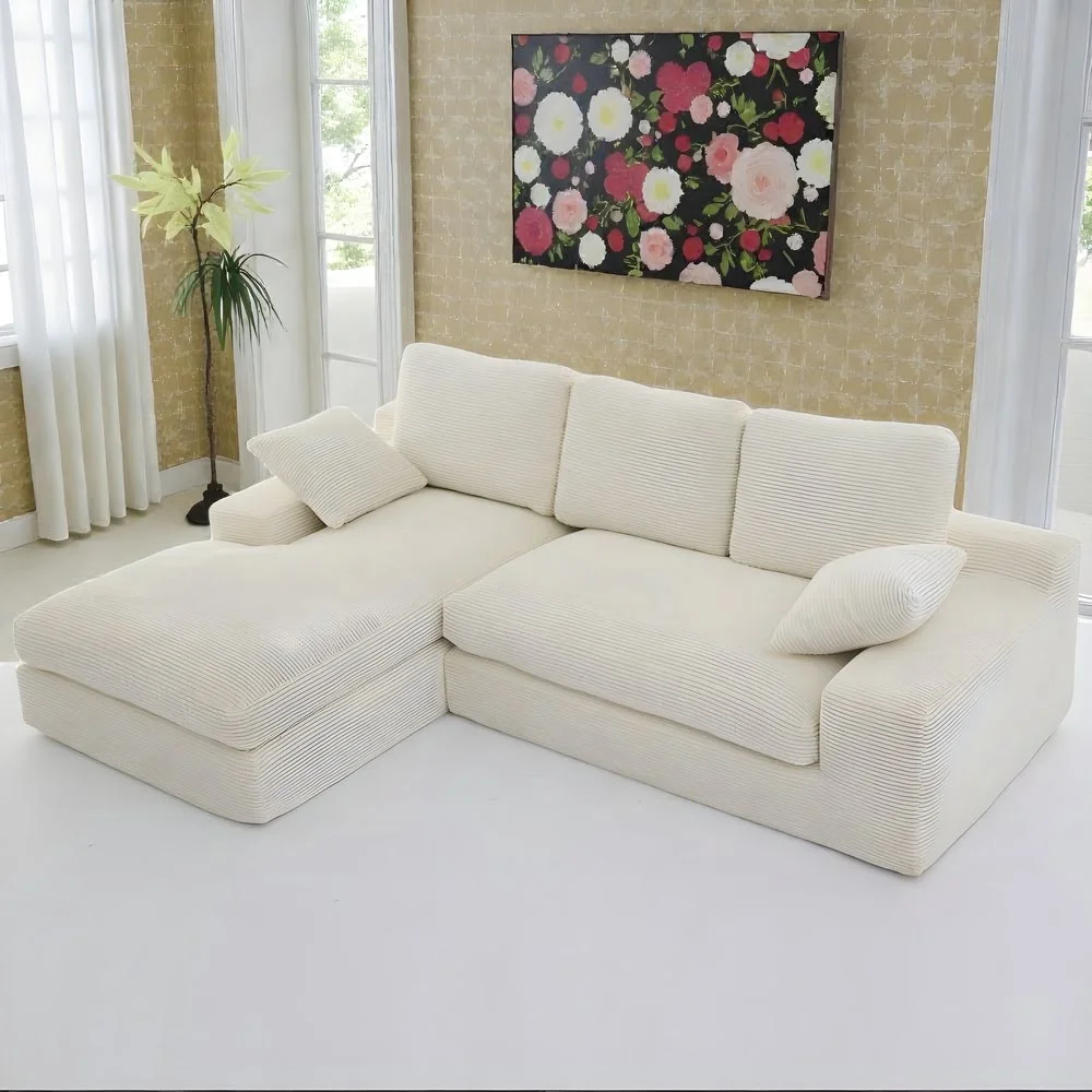 Plush Corduroy Cloud Sectional
