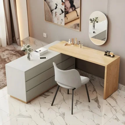 Elegance L-Shaped Vanity Desk