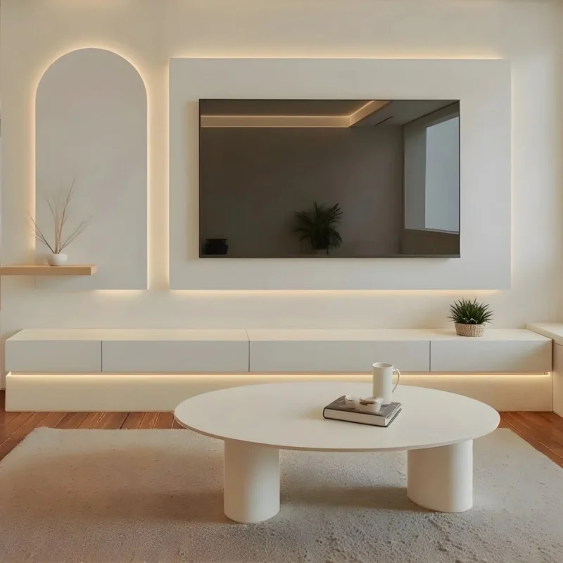 Aura Glow TV Media Wall Unit