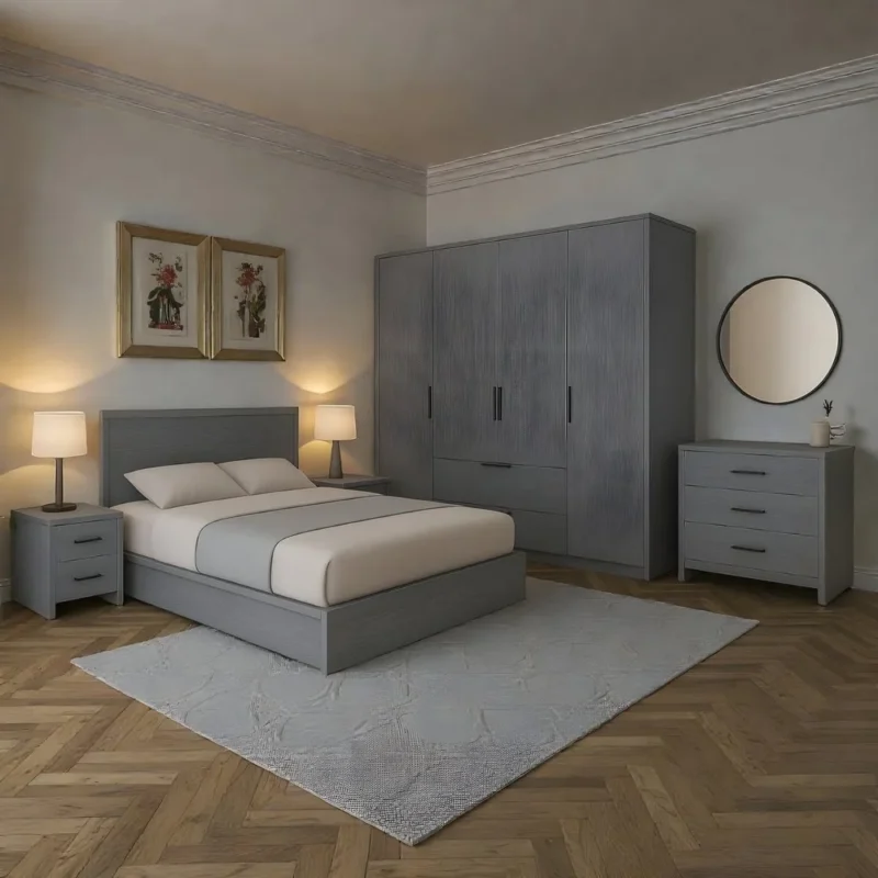 Haven Grey Modern Elegance Bedroom Set