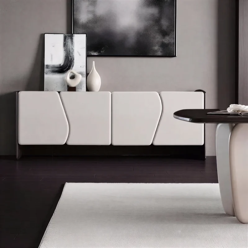 Organic Curved White Dresser