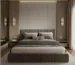 Taupe Quilt Luxe Bed
